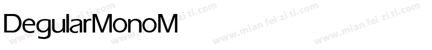 DegularMono Medium字体转换